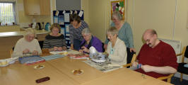 Helping with the Art & Craft Group