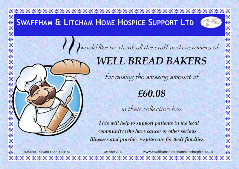 Well Bread Bakers Collection Box