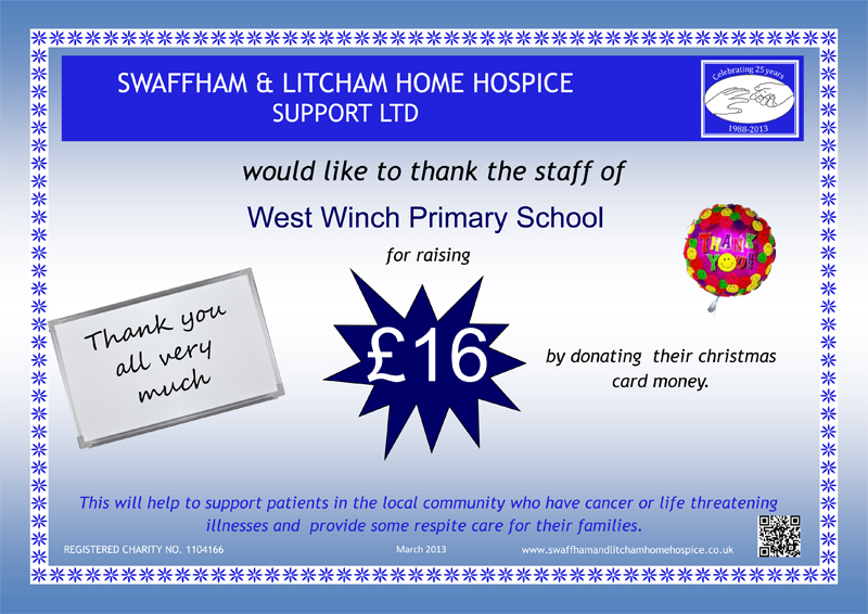 West Winch Primary School - March - £16