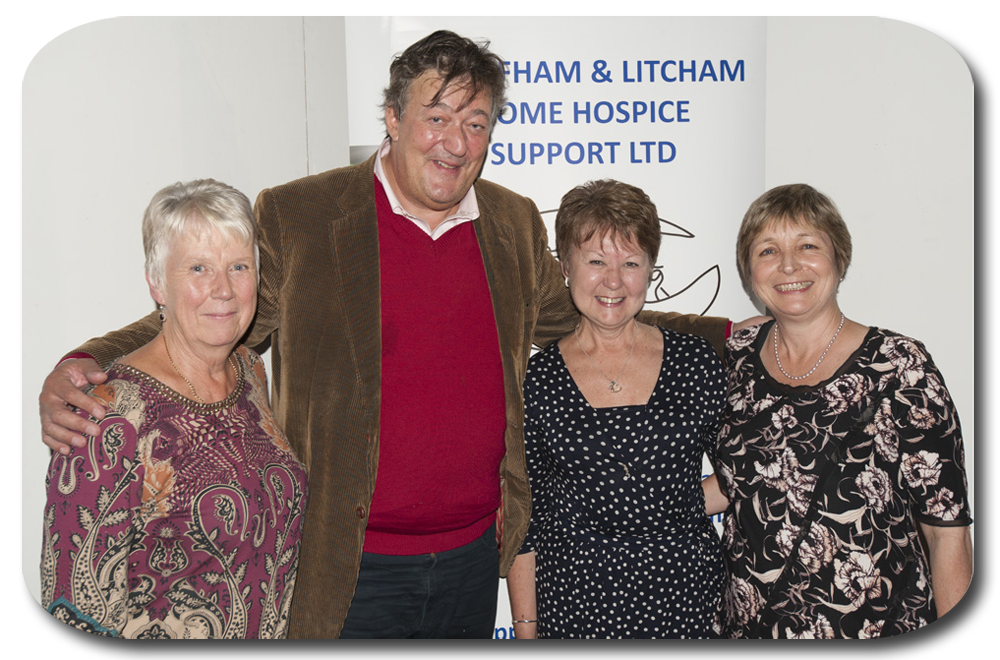 Annette, Wendy and Debbie with Stephen Fry!